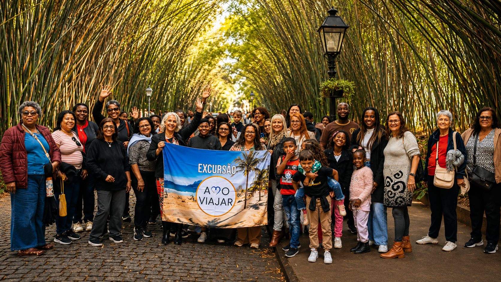 Grupo da Amo Viajar em Nova Friburgo aproveitando a serra fluminense