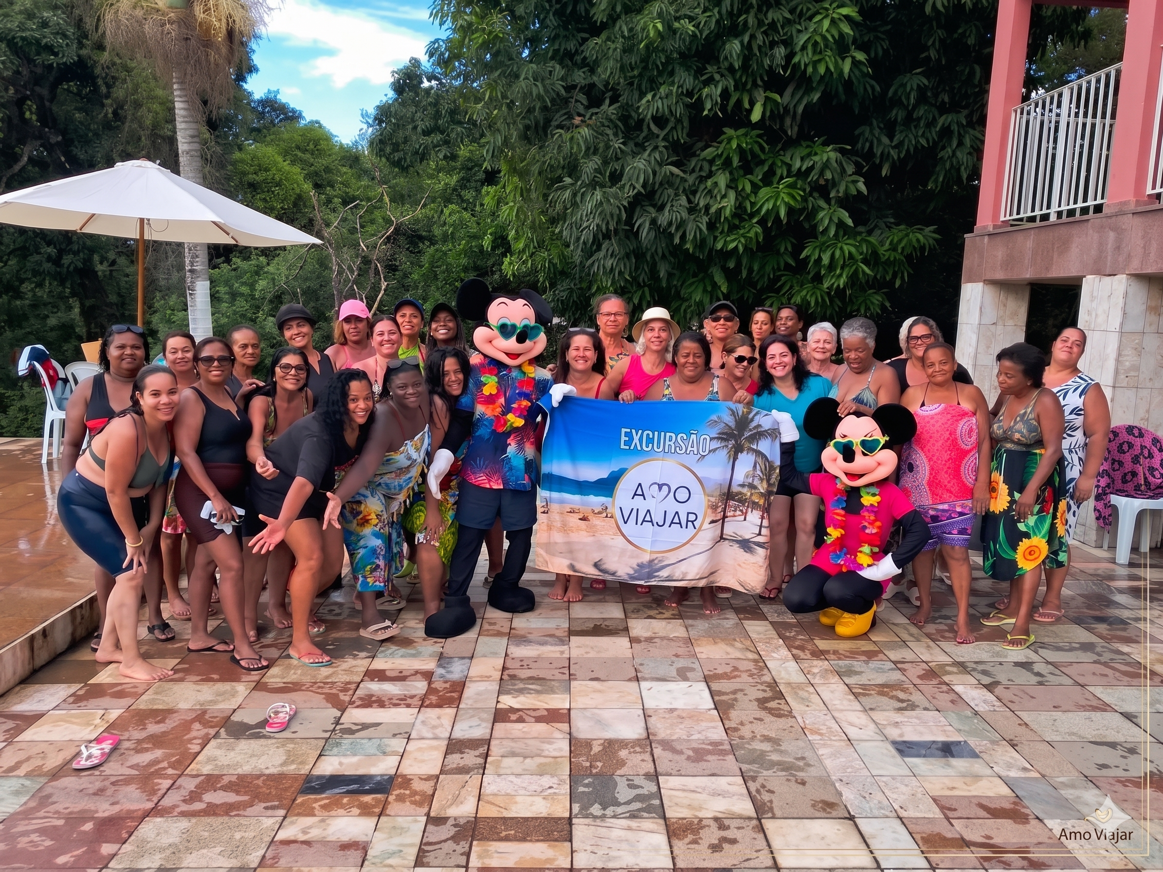 Celebração do aniversário da Amo Viajar em 2026 com toda a família de passageiros